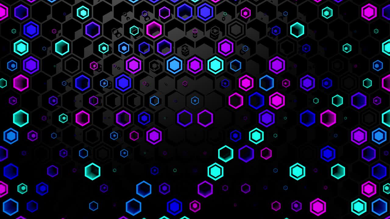 el fondo de los hexágonos