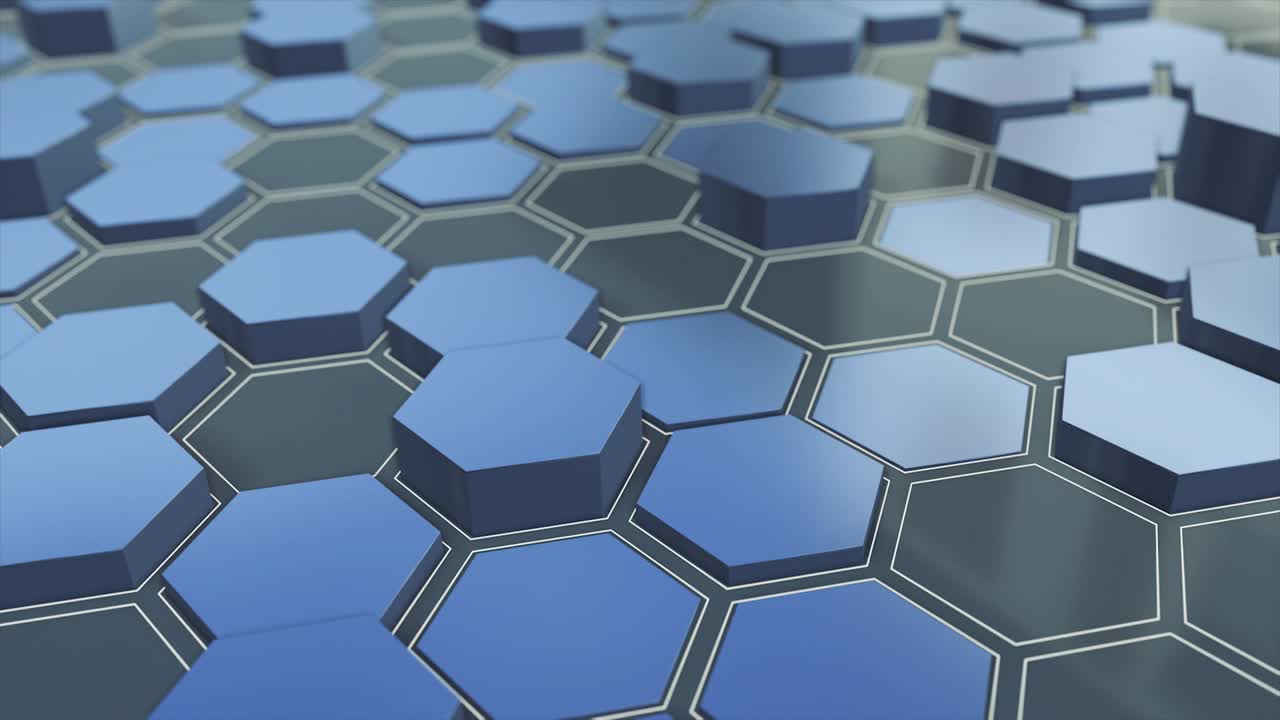 animación de la cuadrícula hexagonal
