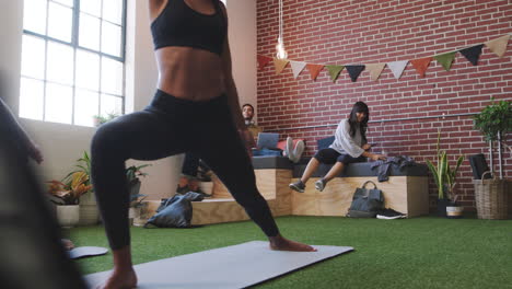 coworking space yoga break