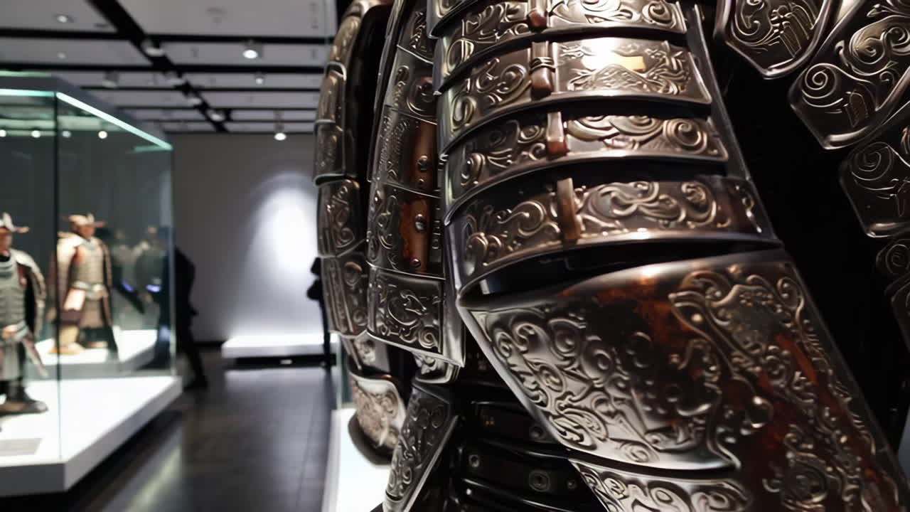 Armor Exhibit at a Museum