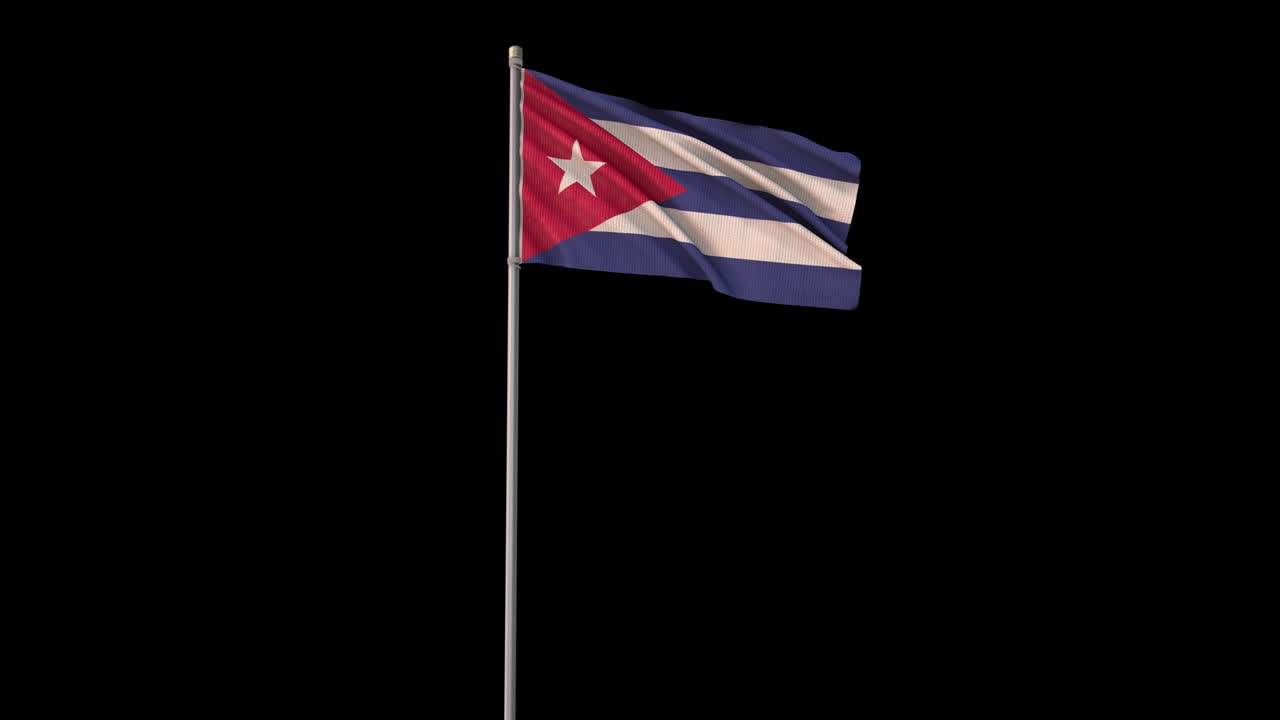 Bandiera di Cuba con canale alfa.