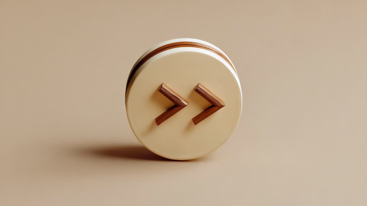 A stylized round object featuring two distinct angular features in a minimalist design on a neutral background, highlighting geometric shapes and color contrast for an elegant aesthetic