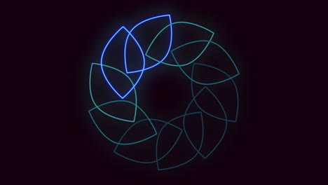 modern blue spiral design simple and striking circle pattern