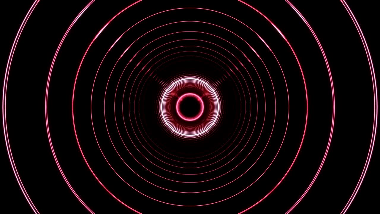 Beautiful Abstract Circle Tunnel with Light Lines Moving Fast. Set of Several Video Elements. Flying Through the Wormhole Background Futuristic Tunnel. Looped 3d Animation.