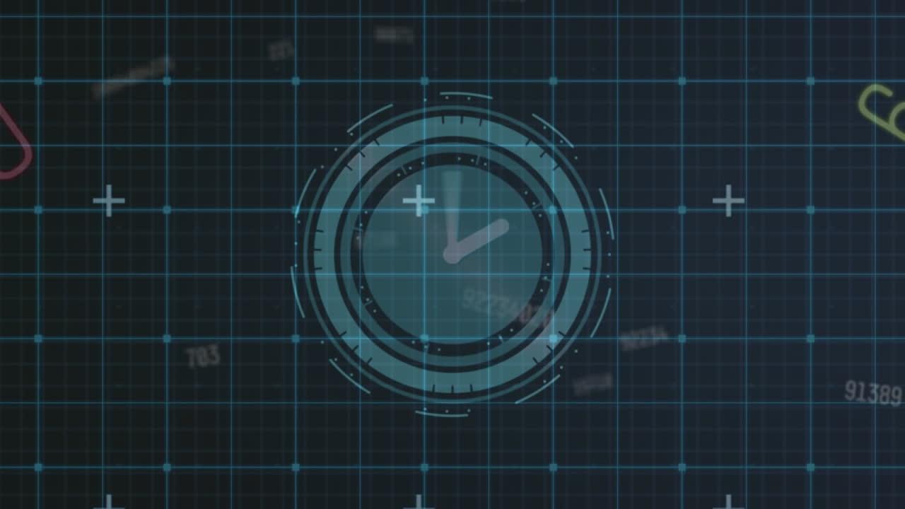 Animazione dell'elaborazione dati sull'orologio