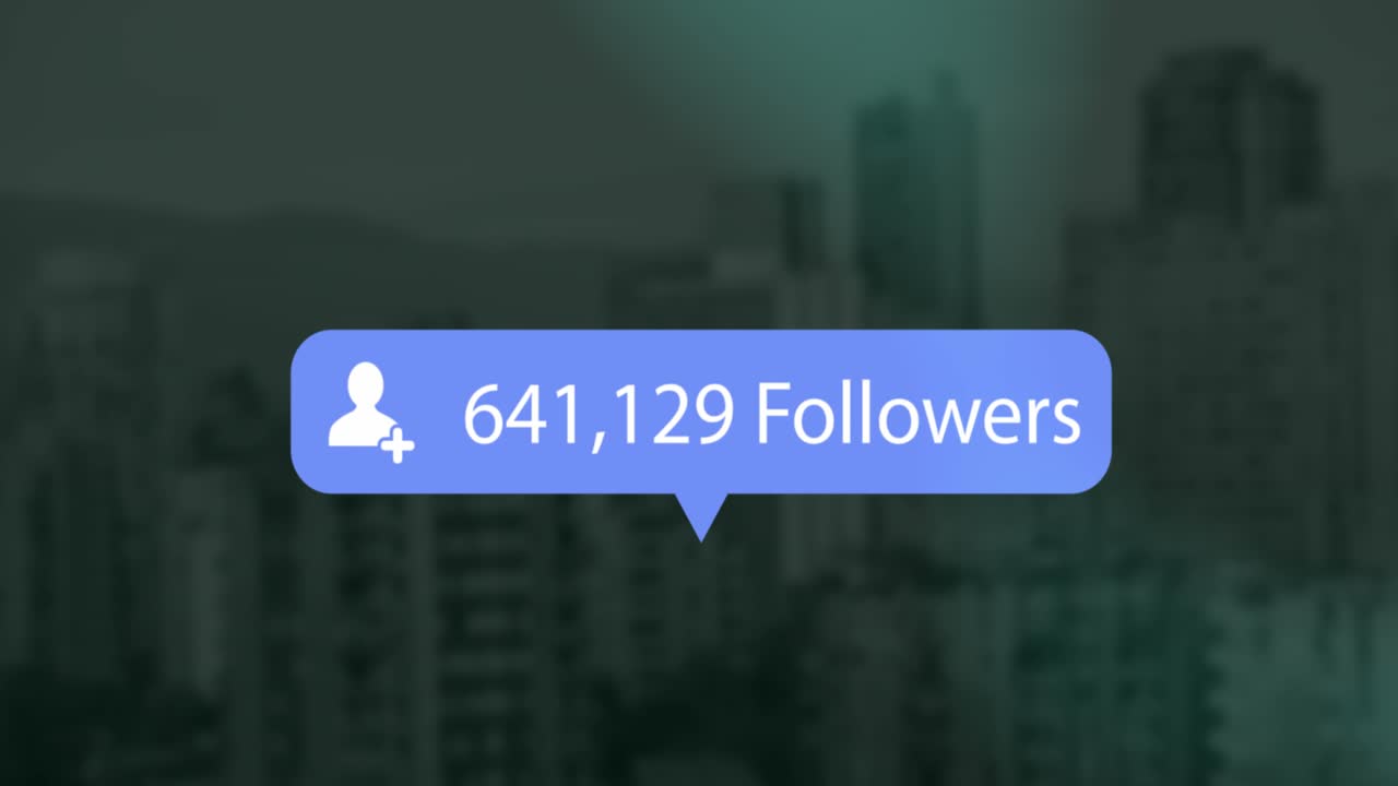 The number of social media followers is increasing