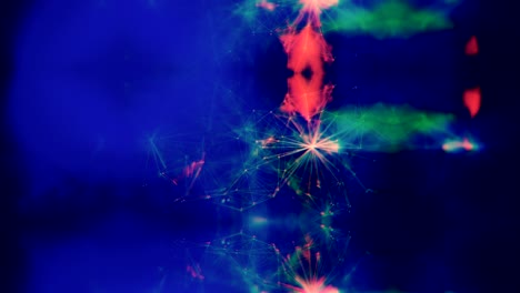 el fondo de partículas abstractas