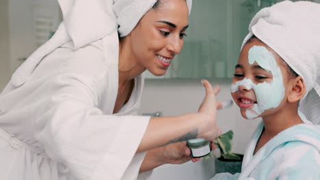 mom and daughter pampering session