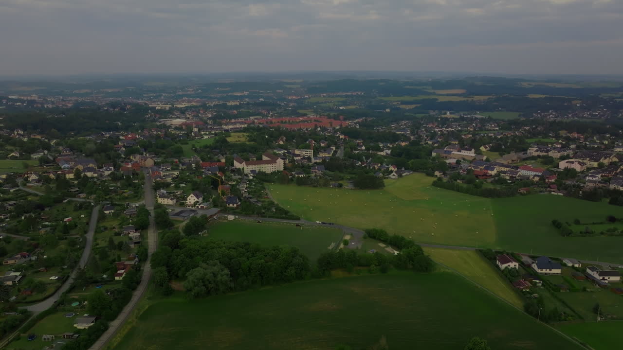 독일 의 한 마을 의 공중 사진