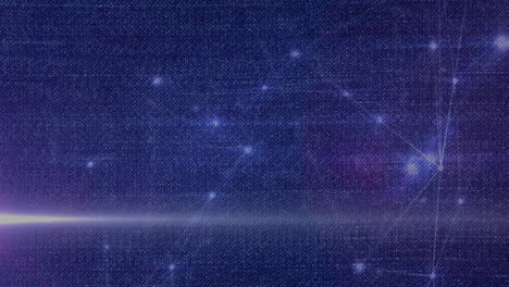 animation of network of connections over violet background