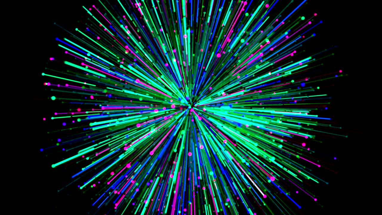 Particle explosion cloud.