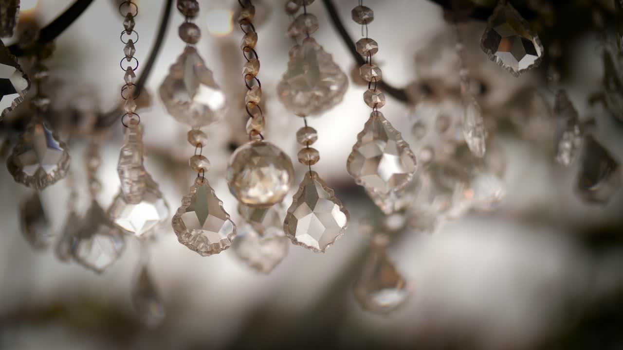 Beautiful Wedding Chandelier Close Up