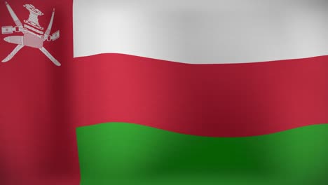 animation of waving flag of oman