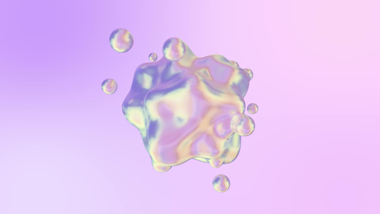 Holographic Abstract 3D Shapes