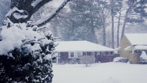 Slow-motion-snow-fall-in-Michigan