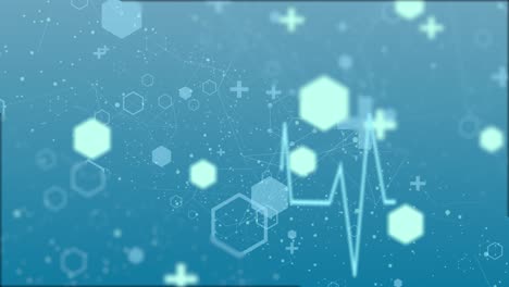 abstract medical background with flat icons and symbols loop animation background. stock video