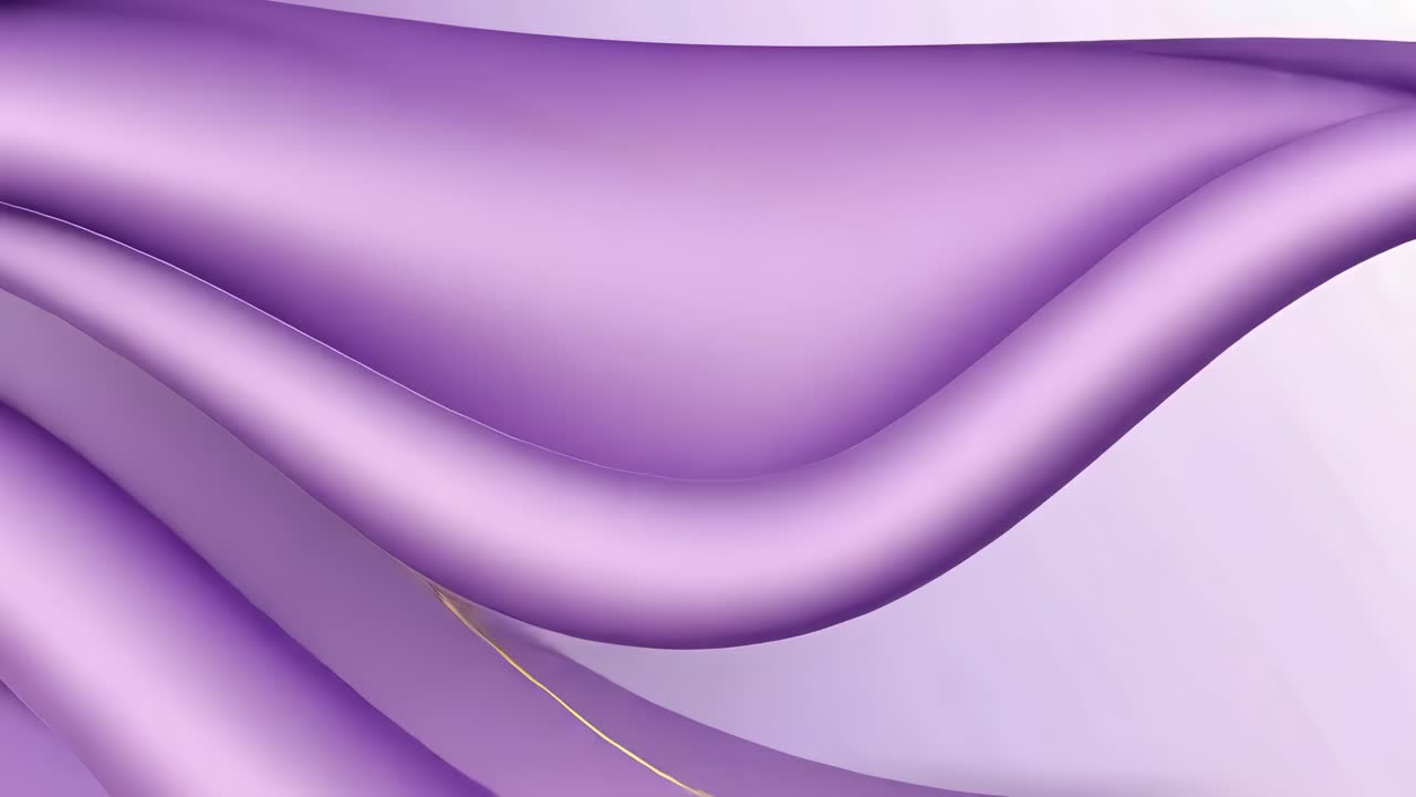 Abstract video concept with flowing purple fabric waves