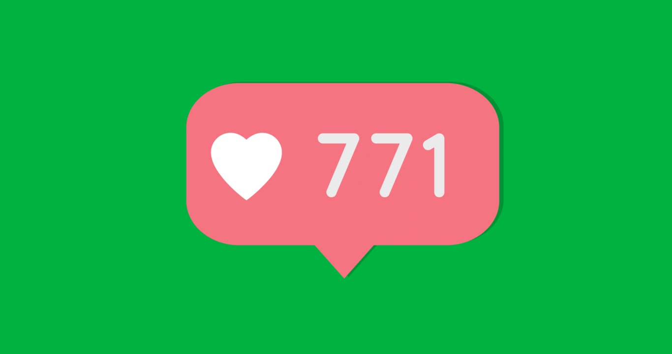 Icone dei social media su green screen.