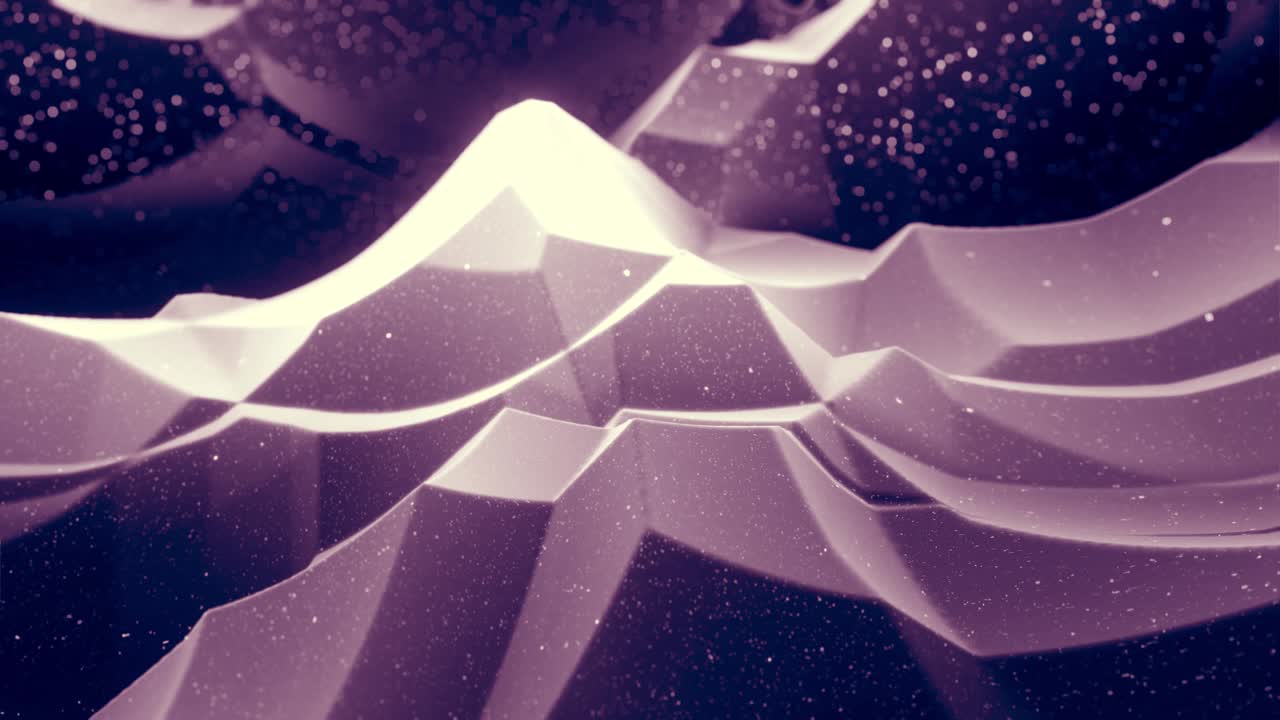 부드러운 검은색 매트 재료의 추상적인 파동은 빛의 내부 반임과 모핑 표면에 반이는 모양으로, 풍경이나 지형과 같은 추상적인 기하학적 표면은 3d 노이즈를 추출하거나 이동시니다.