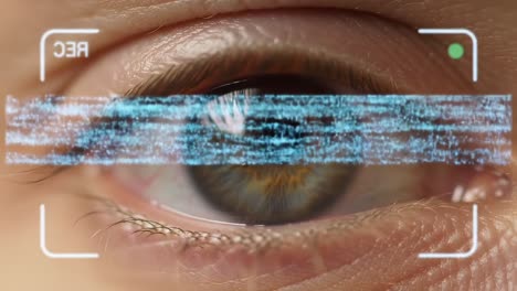 exploring the intricacies of the human eye: a close-up journey capturing details from recording to observation