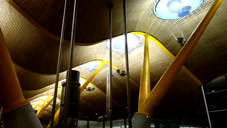 the terminal 4s at barajas airport. it is the main airport of madrid.