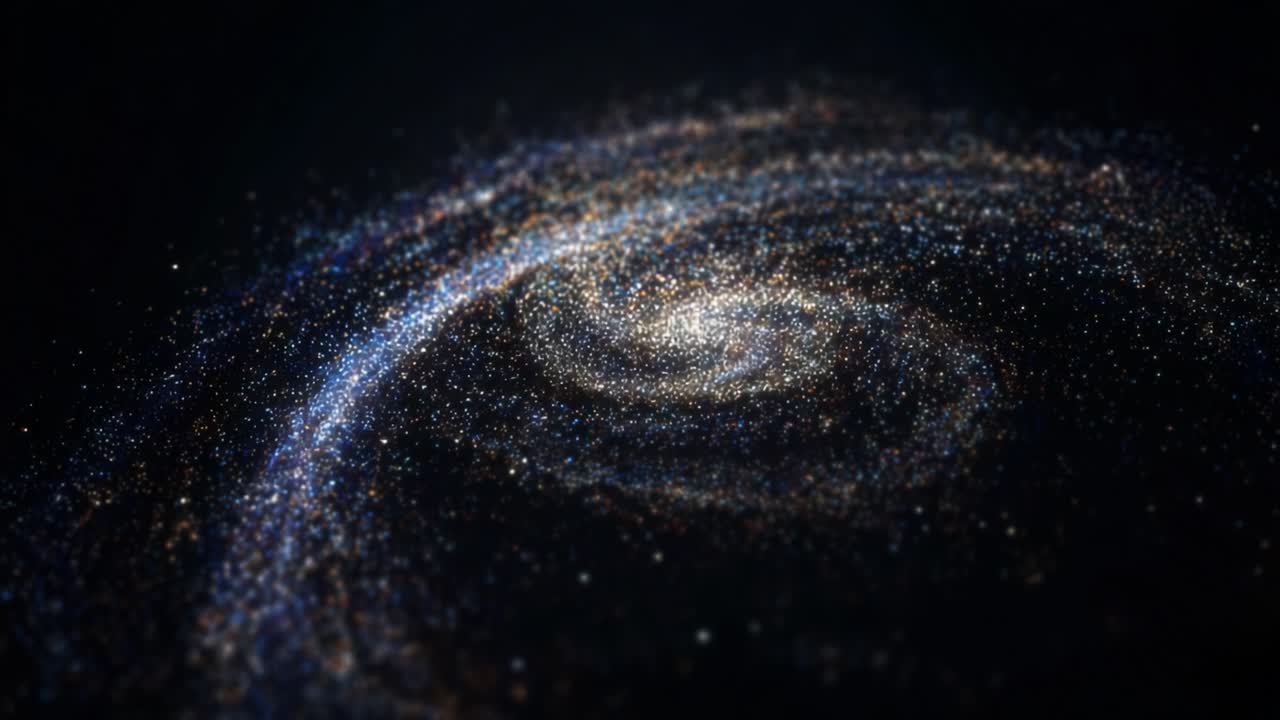 A Stunning Visualization of a Spiraling Galaxy, Capturing the Cosmic Beauty and Vastness of the Universe Through Endless Stars and Nebulae Against a Dark Expanse