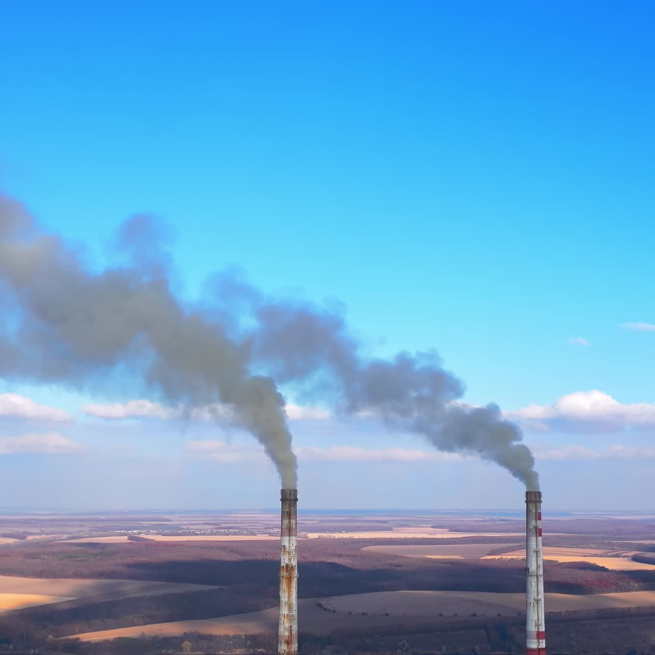 Top Industry Sources The World's Polluting Indust.. Pipes Pollute Industry Atmosphere With Smoke Ecology pollution