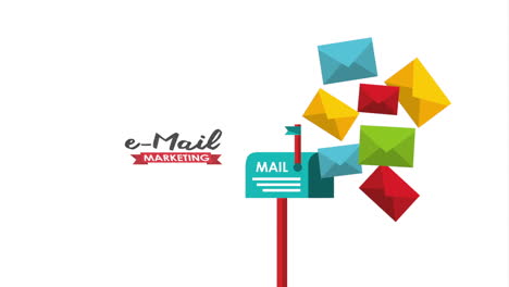 email social media marketing with mailbox