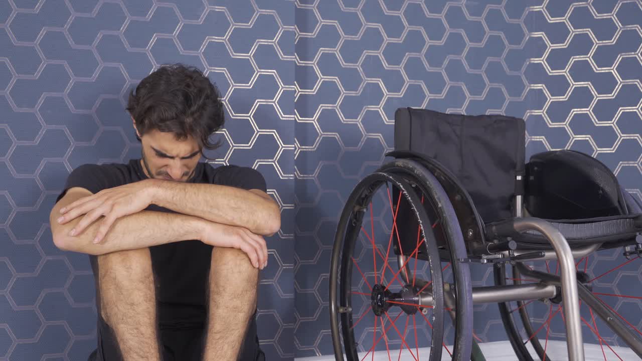 The disabled young man is unhappy and resentful of life.