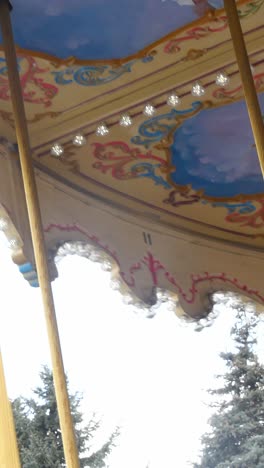 colourful carousel in the park
