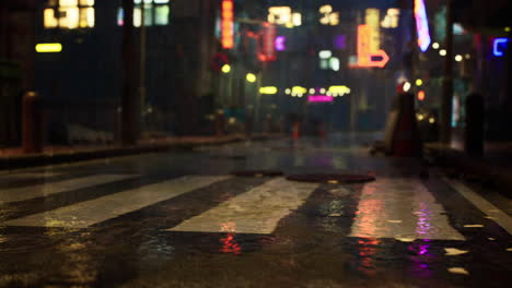 rainy night in the city