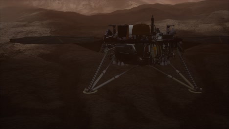 insight marte explorando la superficie del planeta rojo