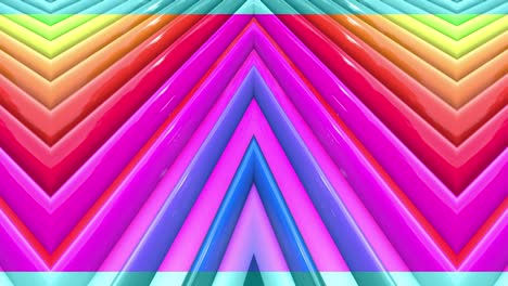 las rayas multicolores del arco iris se mueven cíclicamente. 33