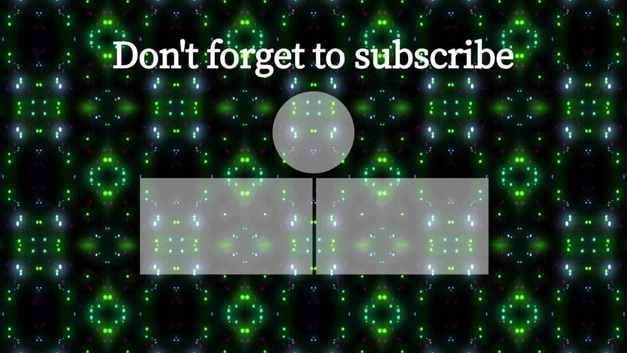 입자 반이는 칼레도스코프 엔드 카드 엔딩 스크린 모션 그래픽