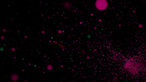 abstract bokeh particles