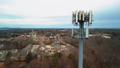 fotografía aérea de la torre de telefonía celular