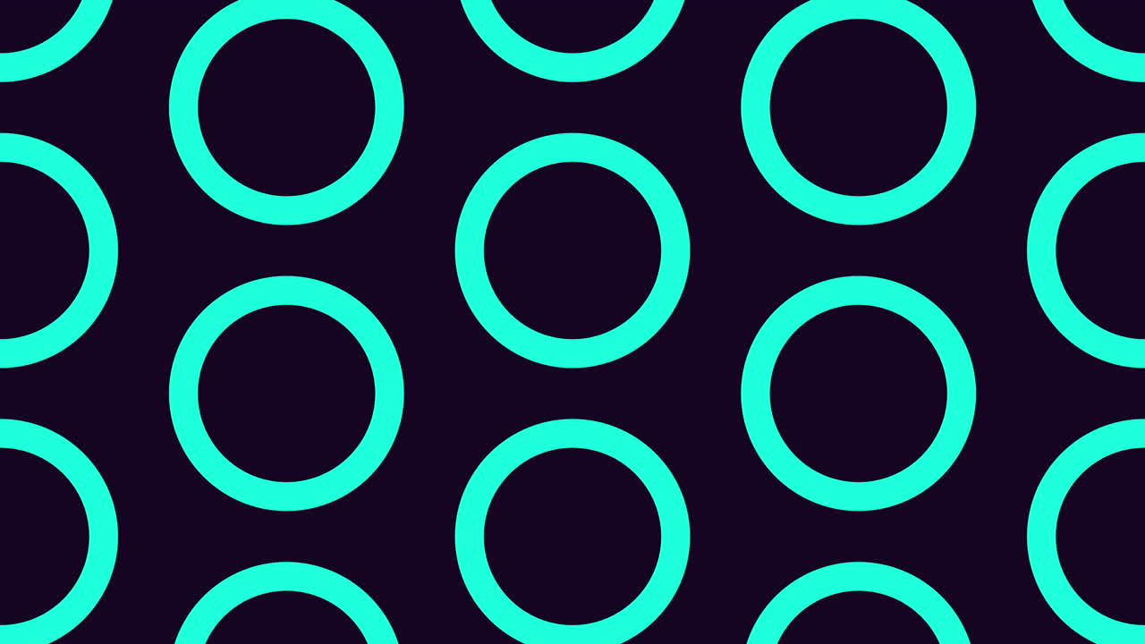 patrón de círculo negro y amarillo abstracto sobre fondo negro