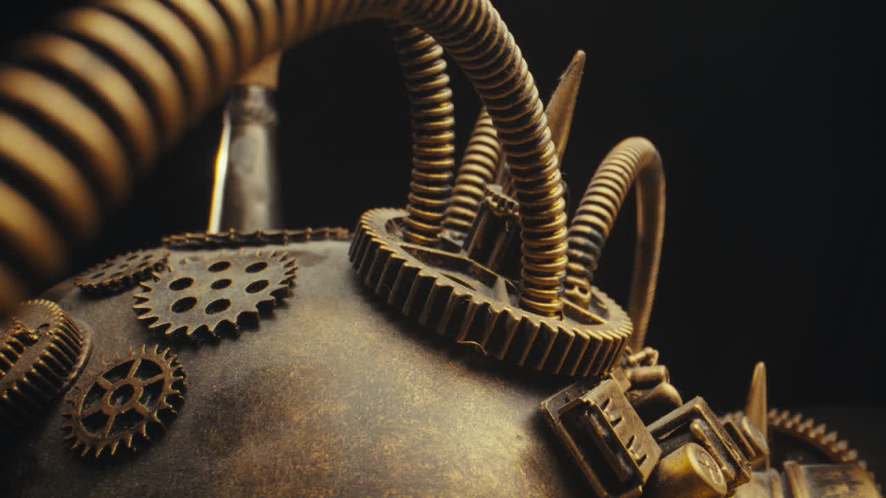 Steampunk Mechanical Device Close-up
