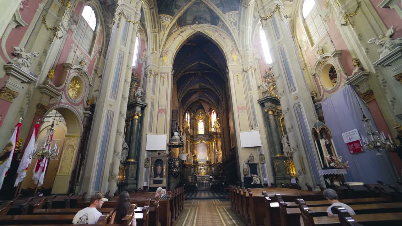 Gorgeous Views of the Great Church of the Assumption of the Blessed Virgin Mary, With an Impressive Mural of Patriarchal Cathedral Gathering and a Lot of Saints Standing