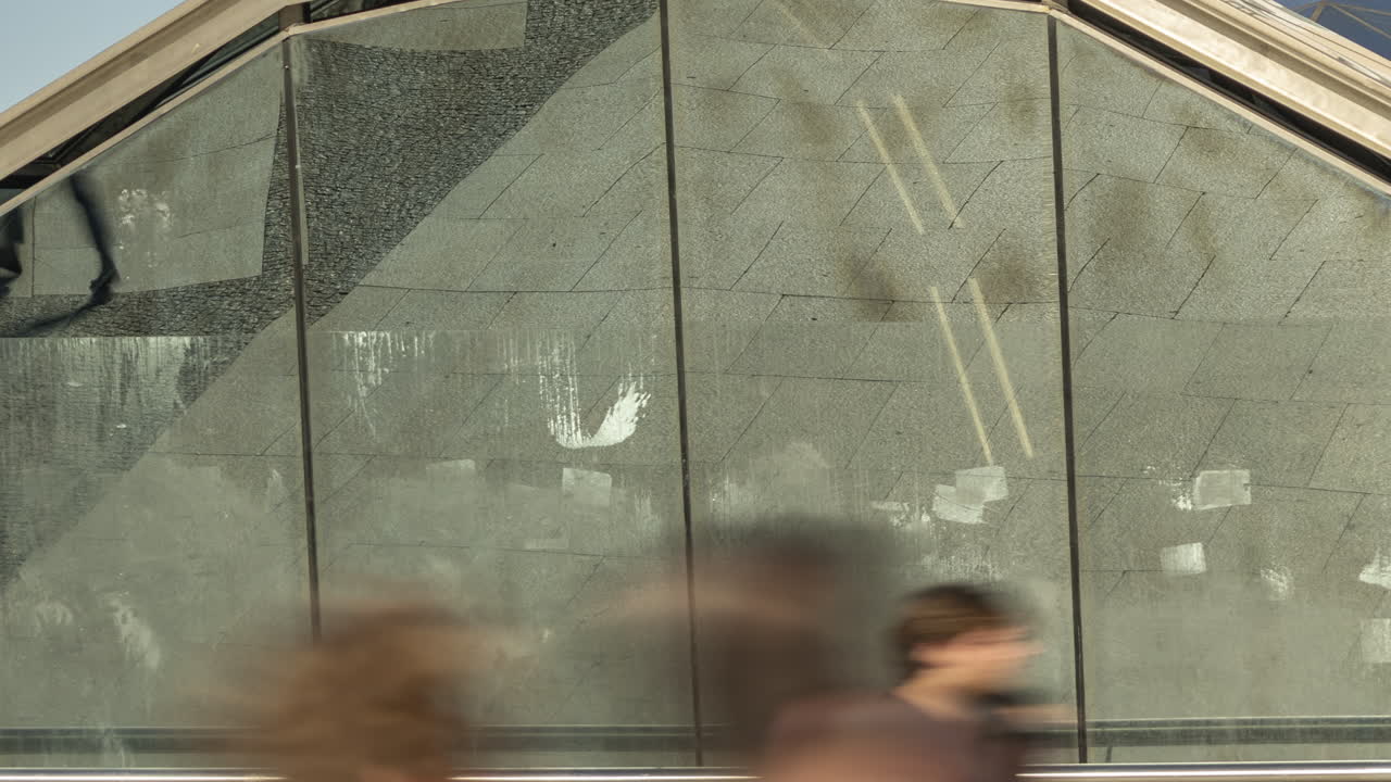 Timelapse of the madrid central street scene