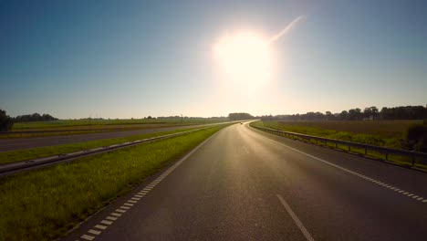 timelapse car driving on the autobahn