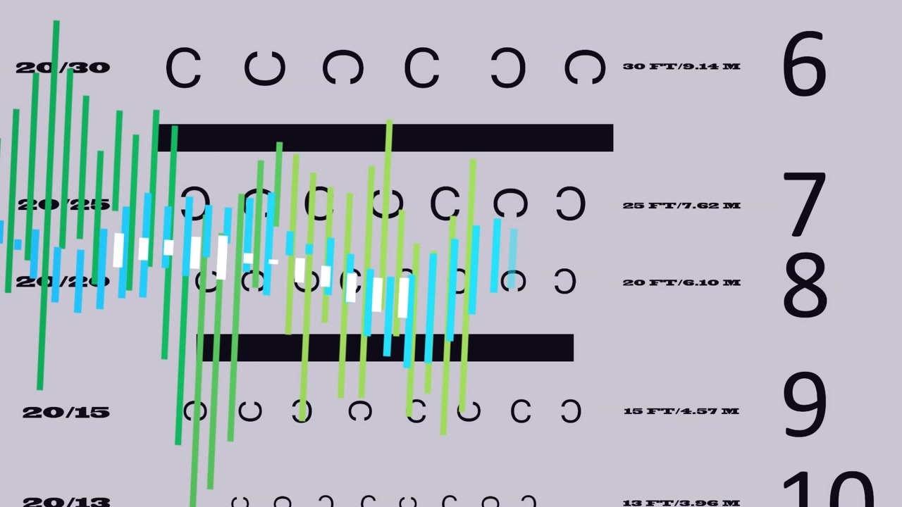 Animation of statistics and financial data processing