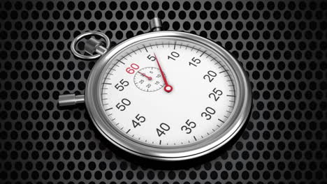 reloj de parada en movimiento