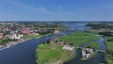 jomsborg – a legendary viking settlement at the mouth of the oder river. the open-air museum in wolin – a medieval open-air museum located on the island of wolińska kępa