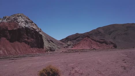 view of rainbow valley, chile_drone shot