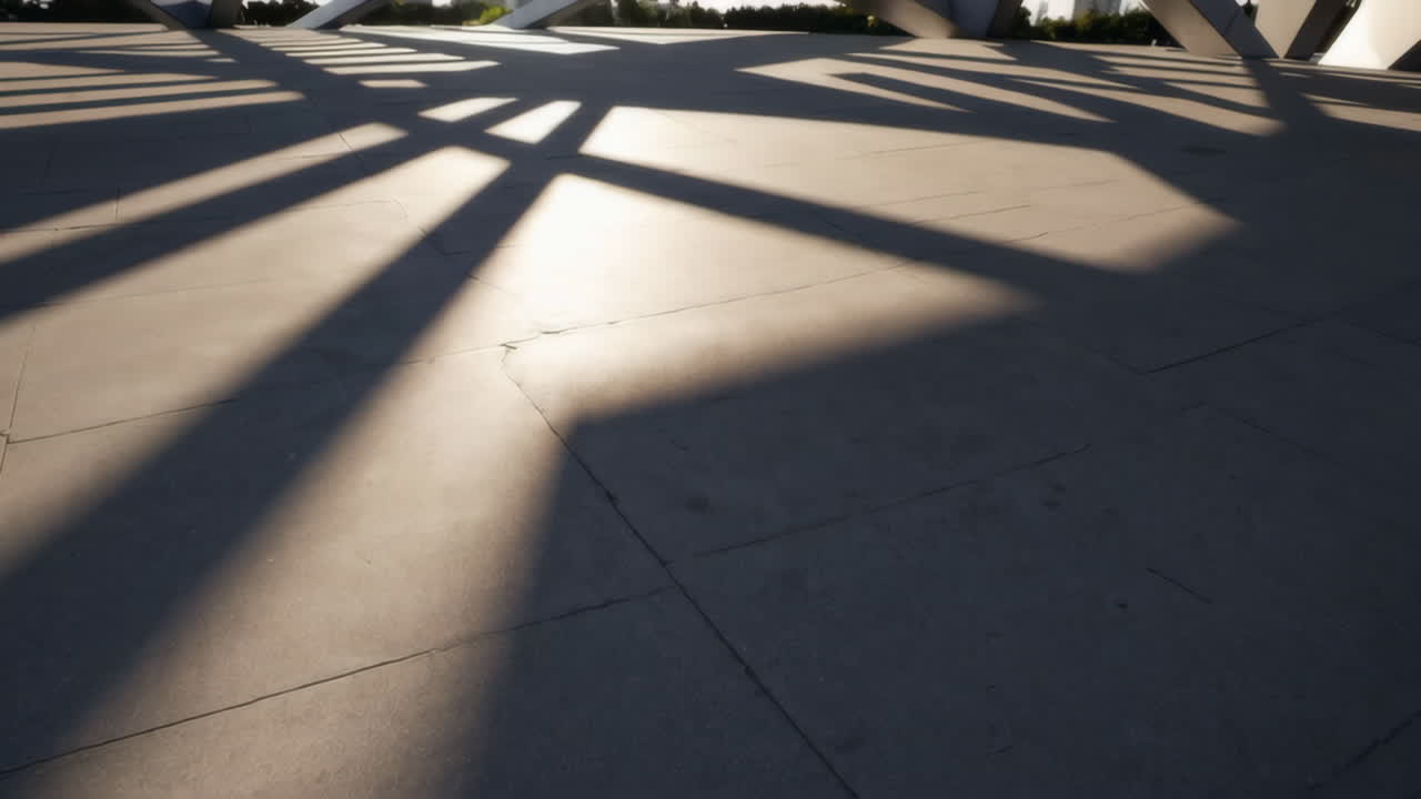 Modern Architecture with Geometric Shadows