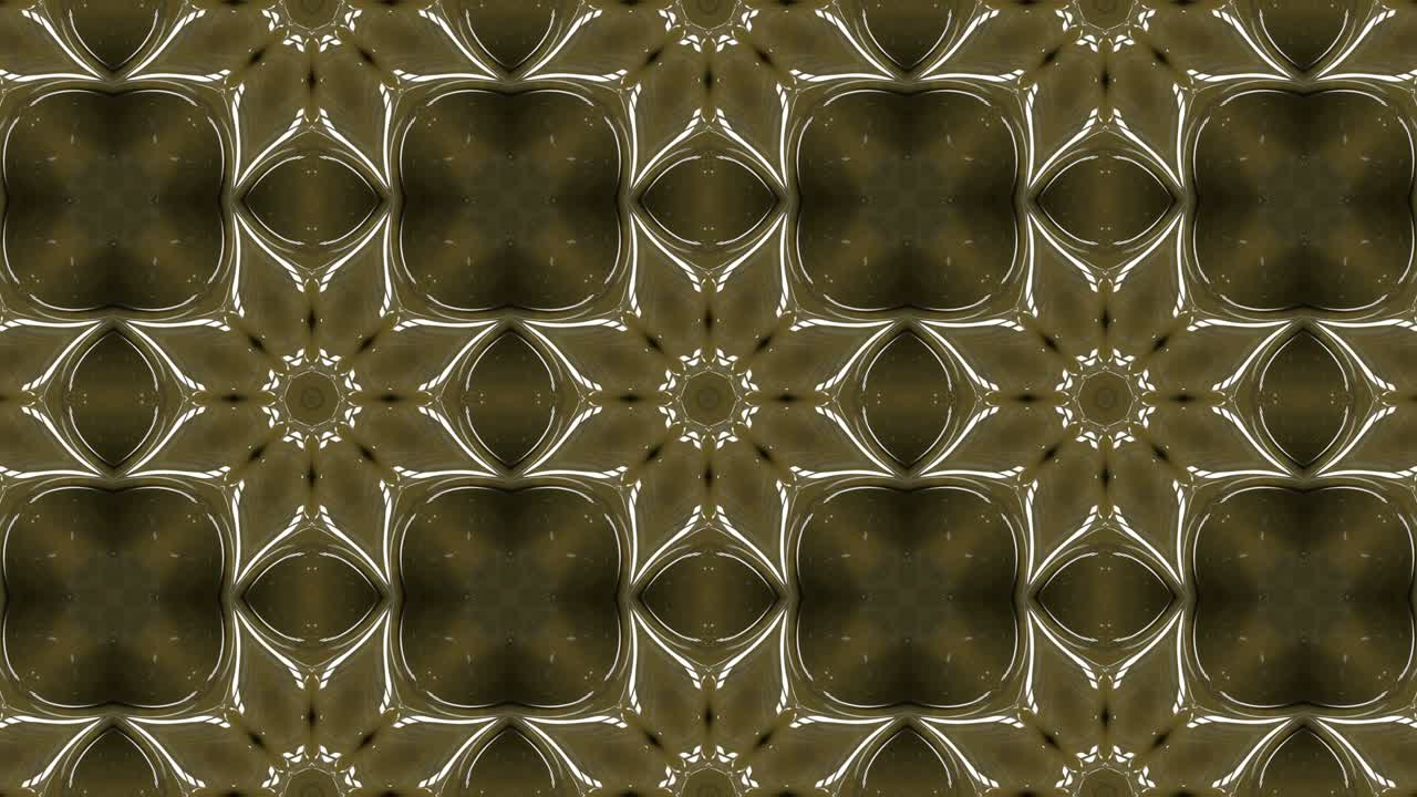 3d en bucle abstracto ornamentado fondo decorativo. caleidoscopio hipnótico.