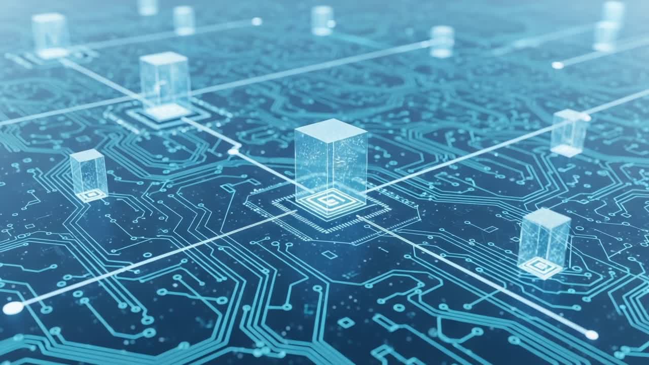Exploring the Connectivity and Innovation of Digital Networks Through Intricate Circuit Designs and Interconnected Data Blocks in Future Technologies