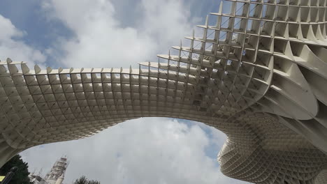 impressive cultural landmark of setas de sevilla in seville, spain