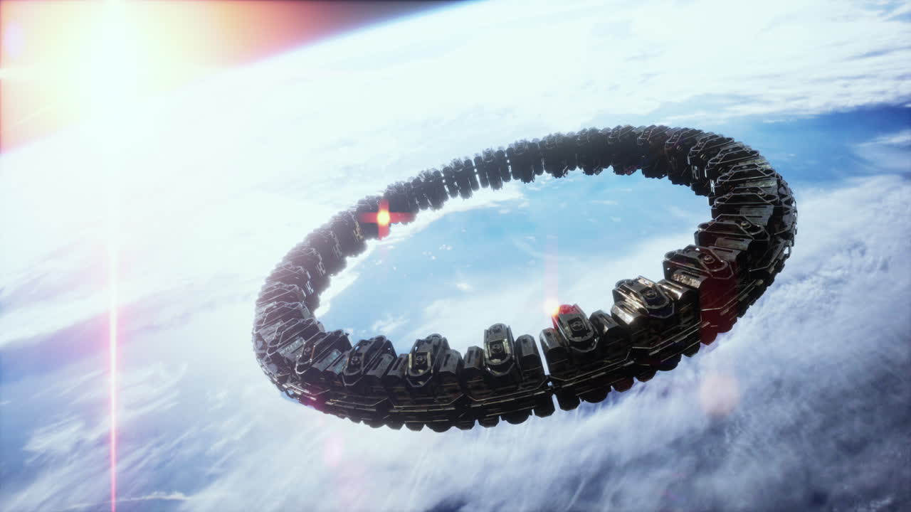 지구 근처의 외계인 모체선 nasa에 의해 제공 된 요소